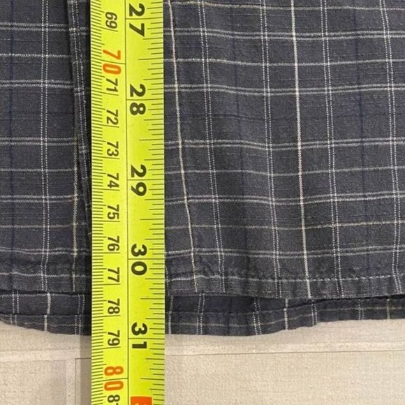 Columbia Convest Shirt Mens Large Grey Plaid Button Up Plaid Short‎ Sleeves - Picture 7 of 9